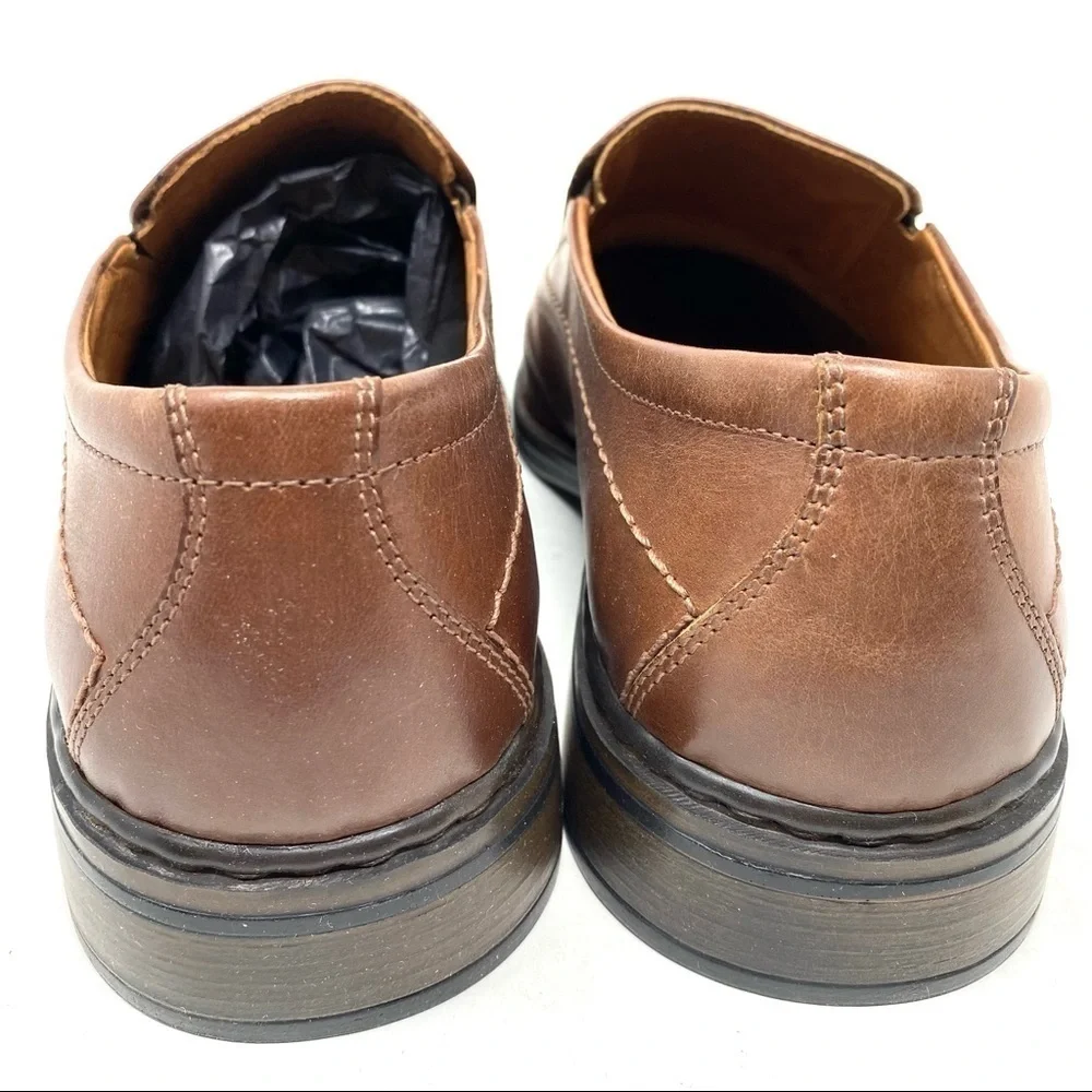 Josef Seibel Reid medium brown leather slip on Oxford